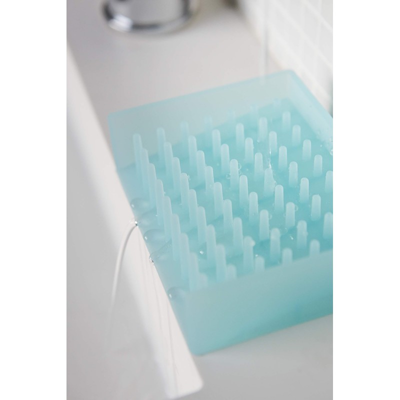 Yamazaki Soap Tray, Vinyl, Blue