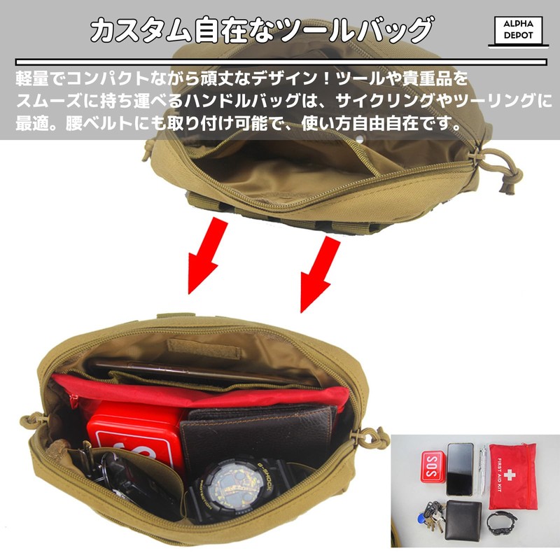 Alpha Depot Tool Bag Bicycle Road Bike Saddlebag Side Bag