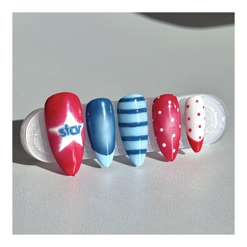 08:00AM, Midnight Teen |Pinterest nails - round square / 08:00AM,