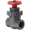 Spears PVC Gate Valve, Non-Rising Stem, Buna-N O-Ring, 1" NPT