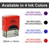 Printtoo No Refunds No Exchanges Self Inking Rubber Stamp Pre,Inked