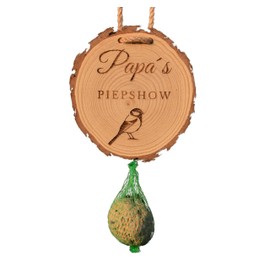 Gift for Dad Garden, Funny Men Gifts, Birthday, Birthday Gift Father, Gift Idea Funny | Best Dad's Beep Show | Wooden Fat Ball Holder for Hanging