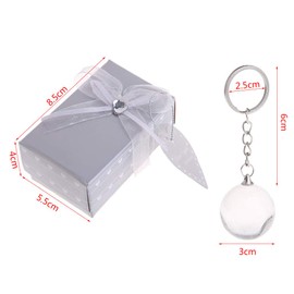 Zaagot 3D Crystal Globe for Key Chain Ring Keyring Keychain World Glass Pendant for Cre