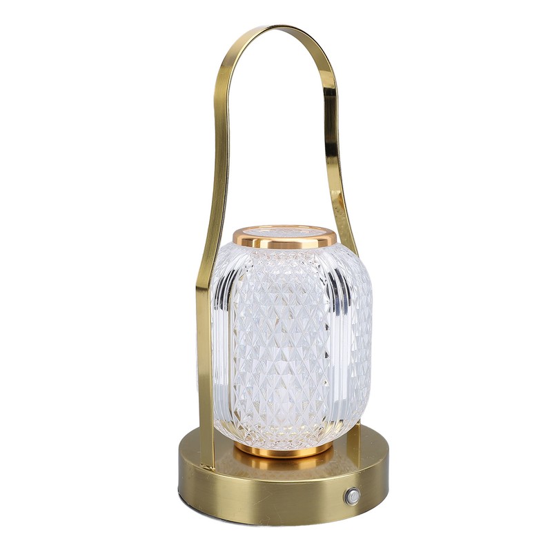 Cordless Rechargeable Lantern LED Table Lamp 3600mAh Battery Operated Stepless