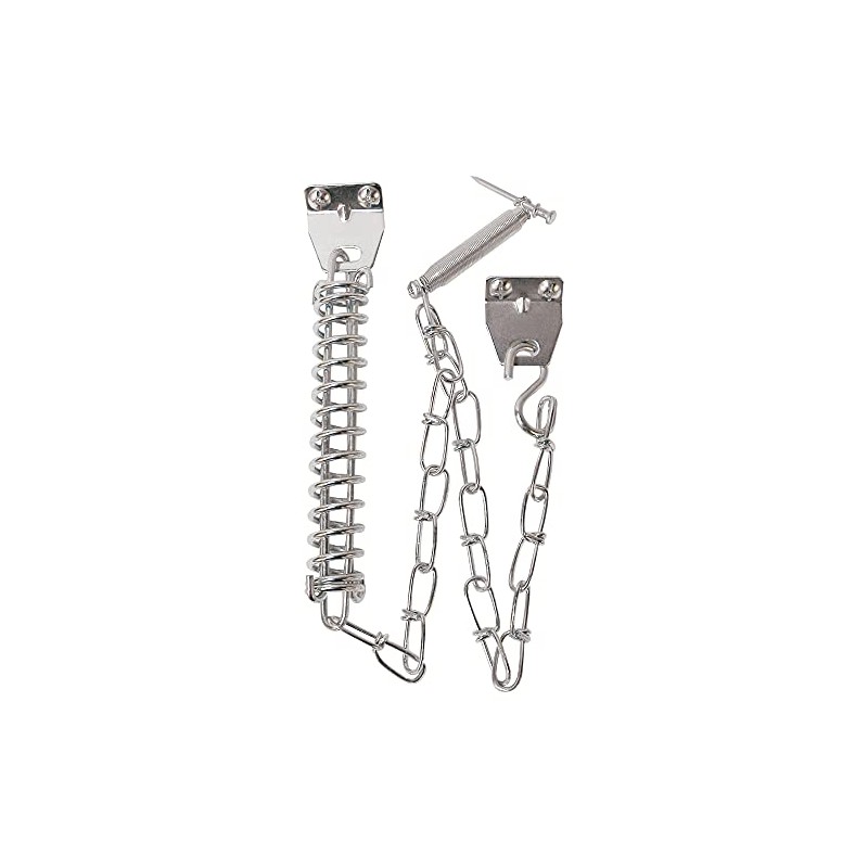 Prime-Line MP5026 Storm Door Chain and Spring, Aluminum Finish (Single