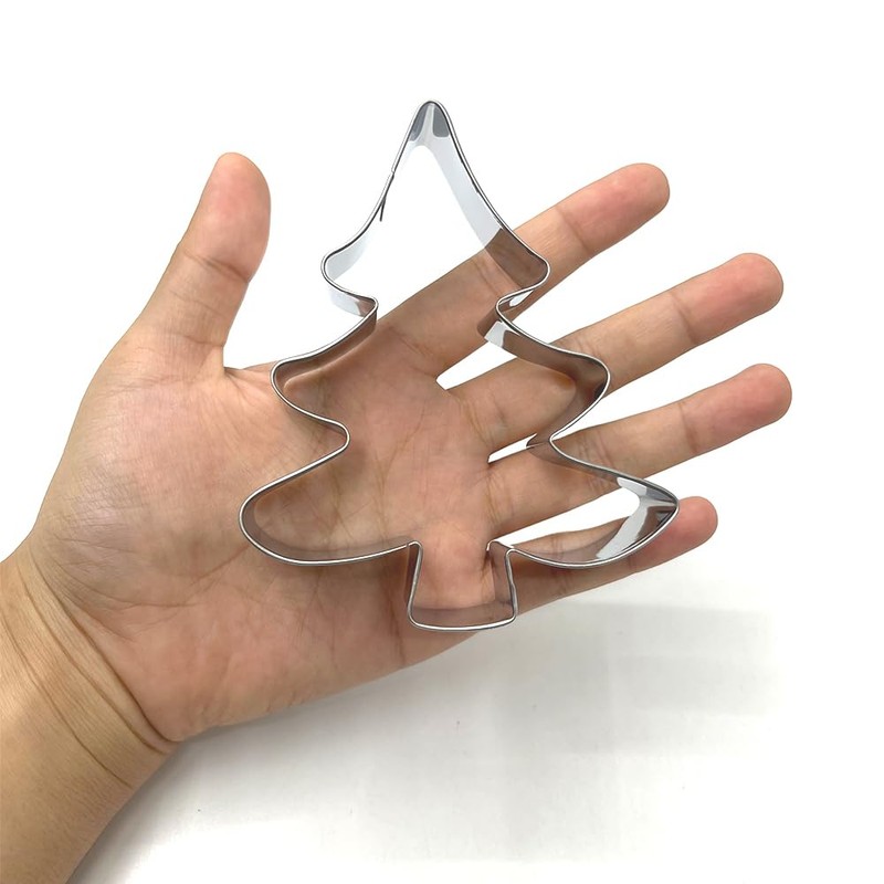 LILIAO Christmas Tree Cookie Cutter, 4.3 inches, Stainless Steel