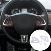 Carworld66 For Jaguar XF 2012-2015 Steering Wheel Button Trim Frame