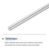 MECCANIXITY 6Pcs 304 Stainless Steel Round Rods Bar, 3mm x