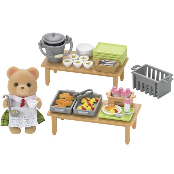 Calico Critters School Lunch Set, 3 inches