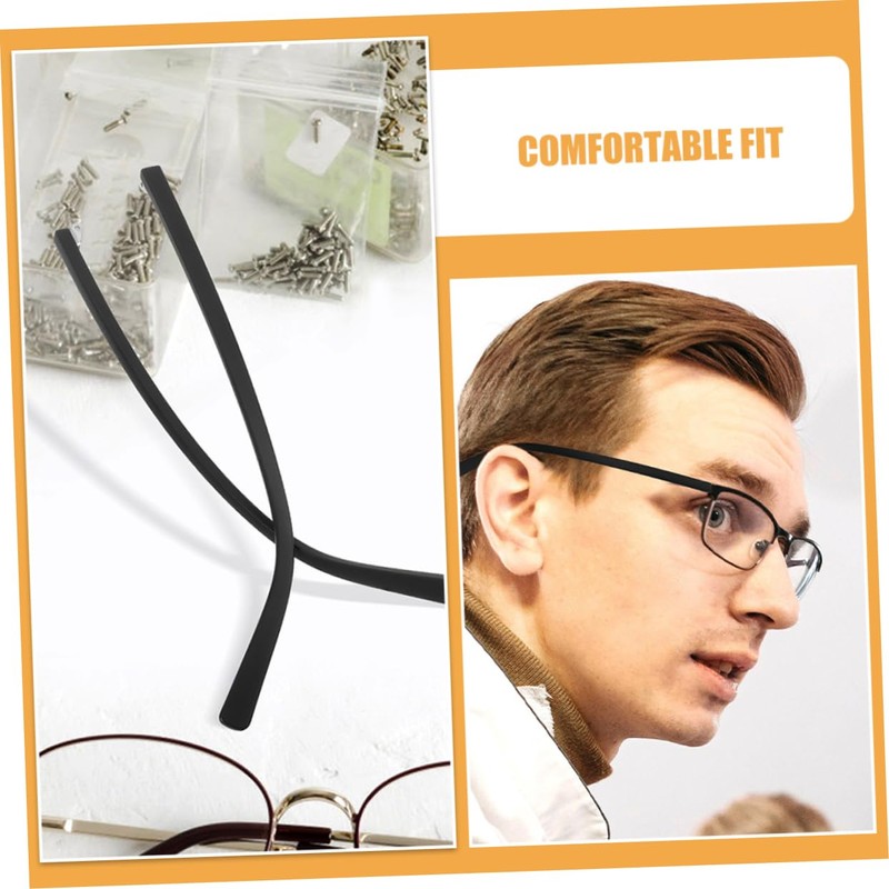 Operitacx 2 Pairs Eyeglass Replacement Temple Arms Durable Repair Kit