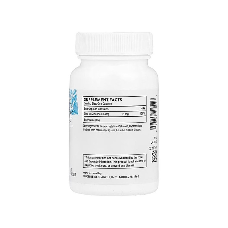 쏜 리서치 피콜린산 아연 피콜리네이트 15 mg 60 캡슐 Sonic