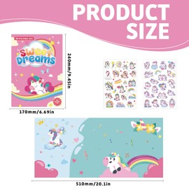 HEOUCH 3 Stück Wasserdichte Stickerbuch, Wiederverwendbare Sticker, Vielzahl von Sticker Tiere, Aufkleber Kinder, Leichte Abzieh und Klebehaftung auf Glatten Oberflächen