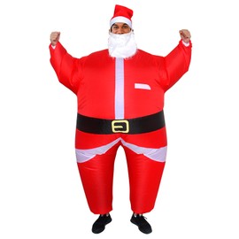LUVSHINE Santa Costume Christmas Costume Adult Funny Inflatable Christmas Costume for Chrismast Party