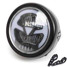 evomosa 5.75 inch LED Headlight for Motorcycle, led motorcycle headlight, 5.75 Inch LED Motorcycle Headlight Headlamp High Low Beam (Yellow)