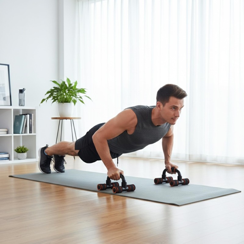 Push Up Bars Stands with Cushioned Foam Handles, Non Slip