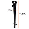 Sol Coastal Plastic Beach Umbrella Sand Anchor, Rust-Free and Sized
