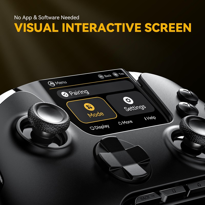 MANBA ManbaOne Interactive Screen Wireless Gaming Controller for PC/Switch/iOS/Android,Hall Effect