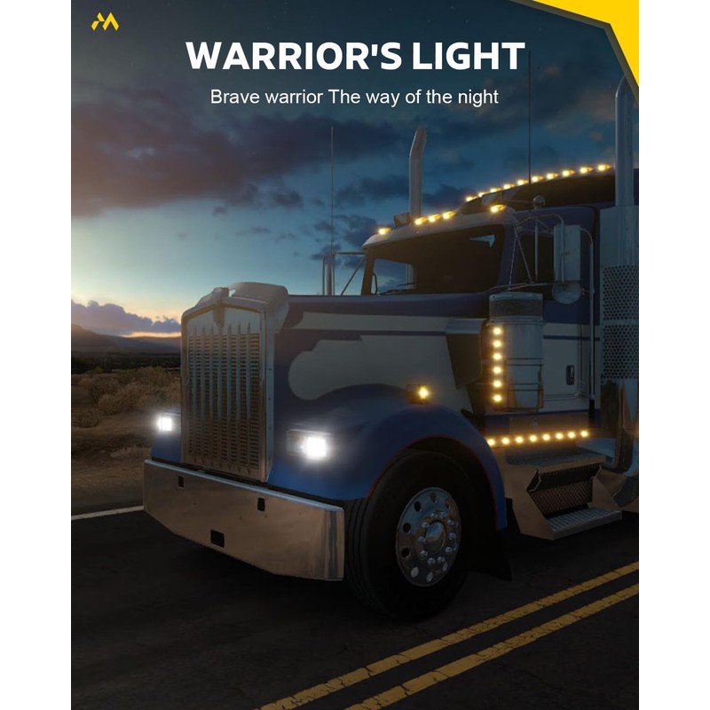 MAYELLO 4x6 Led Headlights Dot Approved Hi/Lo Sealed Beam with