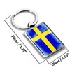 Biomar Labs® 3D Metal Sweden Flag Keyring Key Ring Accessories