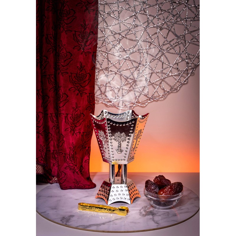 Arabian Incense Burner Bakhoor Burner for Oud Frankincense Resin -