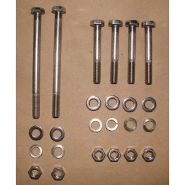 Stainless Cycle Honda XR75 1973-1976 Polished Hexhead Stainless Engine Motor Mount Bolt Kit Set