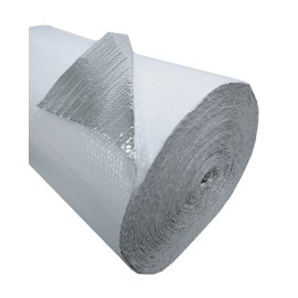 InfraStop Chicken Coop Insulation 48" x 20' Double Bubble White Reflective Foil 40SQFT R8