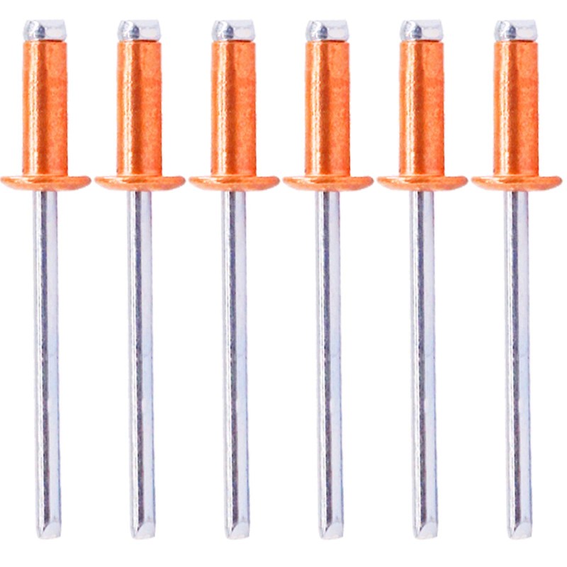 Hilitchi Dome Head Red Copper Blind Rivets Self-Plugging Open End