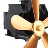 Wall Mounted Fireplace Fan 5 Blade Heat Powered Wood Stove