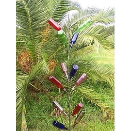 Southern Classic Garden 13 Wine bottle tree ~ 6 Feet ~ FREE SHIP- Our most popular Southern Wine Bottle Tree.