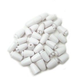 Broches de plástico Breakaway para collar de silicona, cierre de seguridad para mamá (blanco)