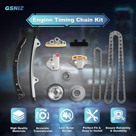 GSNIZ 13028-6N20A Engine Timing Chain Repair Kit Compatible with Nissan Altima 2007-2009, 2005-2014 Frontier, 2008-2013 Rogue, 2007-2012 Sentra 2.5L, Replaces OE# 15041-EA000