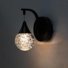 MASIVEL Crystal Wall Sconce Indoor, Bubble Modern Wall Sconces, Dimmable