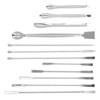 12Pcs Laboratory Spatula Stainless Steel Reagent Scoop Spoon Tool Set