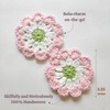 Cotton Car Coasters 2pc Car Cup Coasters Cute car Accessories