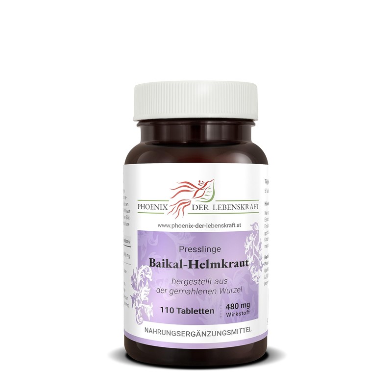 Baikal Helmkraut Tablets of 480 mg Active Ingredient (Scutellaria Baicalensis),