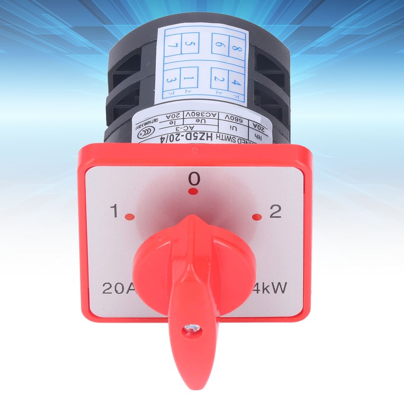 Changeover Switch 2 Pole 3 Position Cam Changeover Control Selector