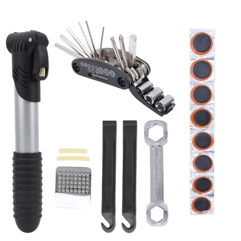 Bike Tools Kits MultiFunction Bike Tire Repairing Tool Essential Cycling