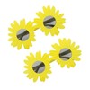Fancy Dress Yellow Sunflower Glasses