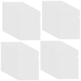 Carpeta Tipo L de Plástico Transparente, Paquete de 200 Piezas, Protector de Hojas Tamaño Carta y A4, Fundas para Documentos de Oficina y Hogar, 31 x 