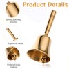Hand Bell, Super Resounding Solid Brass Call Bell with Metal