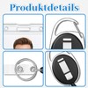 6 Retractable ID Card Holder Set with 3 Extendable Clips