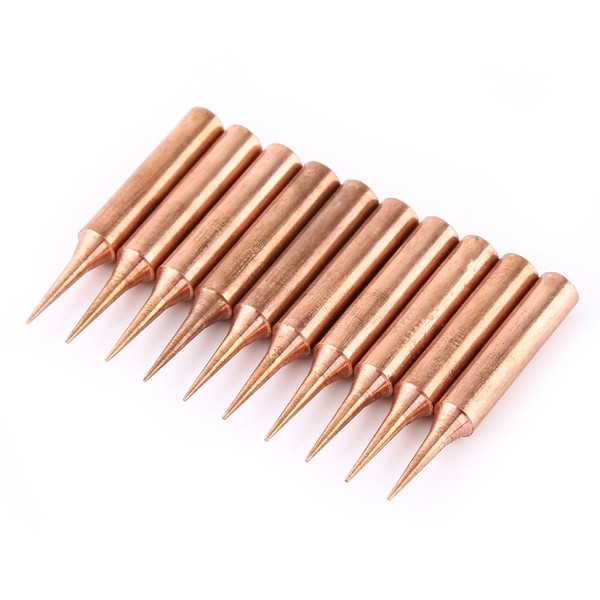 10Pcs 900M-T-I Type Pure Copper Soldering Iron Tips TOPINCN for Soldering Station Tool