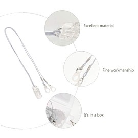 iplusmile Hearing Aids Clip- BTE Fixation Cord for Both Adults Seniors & Kids- Portable Anti- Lost Lanyard, Made of Firm & Premium Material
