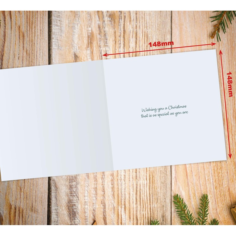 Christmas Card for Wife. Christmas Lake Design. Eco-friendly & UK