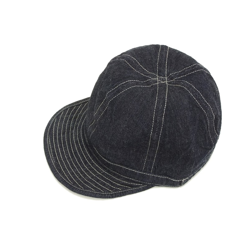 Buz-Ricksons BR02308 Men's Work Cap Army Denim Cap, navy