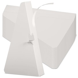 gisgfim 100 PCS 7 Inch Self Stick Cardboard Easel Backs Bulk White Easel Stand Poster Board Self Adhesive Picture Frames Cardboard Stand Base for Display Photos Signs Painting Crafts Artwork Brochures