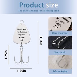 Father in Law Birthday Gift for Men Groom Dad Fathers Day Presents for Dad of The Groom Gifts for Men Father in Law Wedding Gift for Papa Fish Lover Retirement Gifts for Elderly Fisherman Fishhook