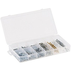 AGT Assortment Box: Assortment Box Steel Nails, 550-Piece Set (Sorting Box, Small Parts Assortment)