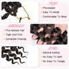 8 Packs Curly Crochet Hair,Boho GoGo Curl Crochet Hair for