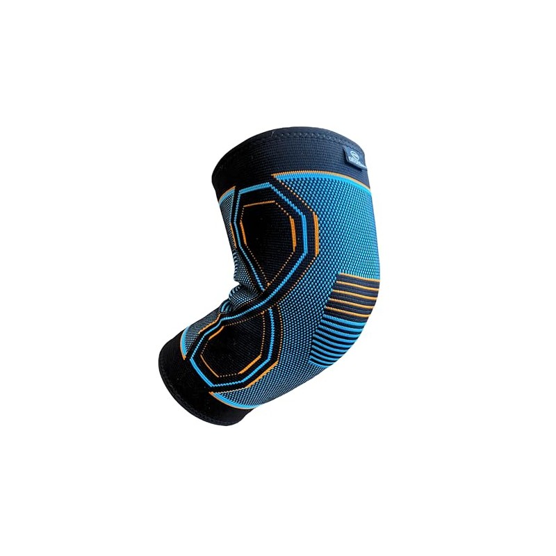 HYRS Rodillera Elástica Antideslizante Compresión Ejercicio Unisex Azul TCH